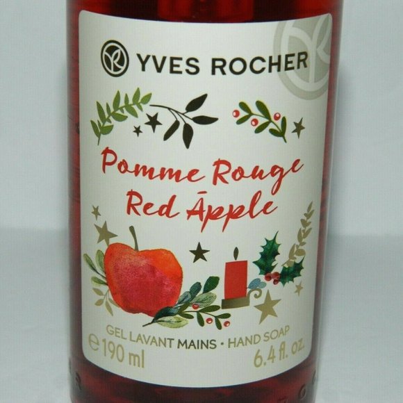 Yves Rocher RED APPLE Hand Soap 6.4 oz - Limited Edition - NEW - Picture 2 of 4